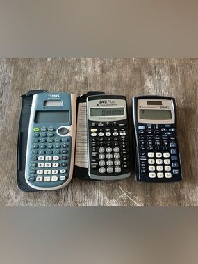 Texas Instruments BA II Plus Financial Calculator - Black and Silver